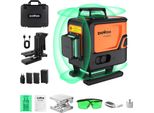 Dovoh P4-360G Laser A Linee Incrociate 4D A 360 Gradi, 16 Linee Verdi, Autolivellante