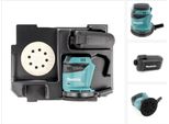 Makita Dbo 180 Ze Levigatrice Orbitale A Batteria 18V + Inserto Per Makpac - Senza Batterie, Senza Caricabatterie