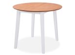 Syfax™ Set Da Pranzo 3 Pz In Mdf E Legno Di Hevea Bianco
