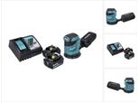Makita Dbo 180 Rg 18 V - Levigatrice Eccentrica A Batteria Da 125 Mm + 2 Batterie Da 6,0 Ah + Caricabatterie