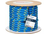 Seilwerk Stanke Corda Polipropilene Blu Con Inserti Gialli 18 Mm 30M - Cavo Stendibiancheria Per Esterno - Corda Resistente Per Il Trasporto, La Nautica, La Costruzione