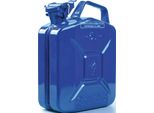Tanica Di Carburante Capacità 5 L Blu Segnale Ral 5005 Lamiera D'acciaio L230Xl120Xh310Mm Valpro