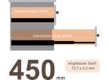 Guide Per Cassetti Vingo 4X Ad Estrazione Totale 450 Mm Portata Delle Guide A Sfere 35 Kg