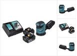 Makita Dbo 180 Rt 18 V - Levigatrice Eccentrica A Batteria Da 125 Mm + 2 Batterie Da 5,0 Ah + Caricabatterie