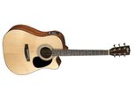 Chitarra Elettroacustica Dreadnought Naturale Cort AD880CE