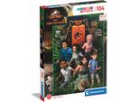 Clementoni Jurassic World Camp Cretaceo Puzzle Di Contorno 104 Pezzi Arte
