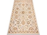 Tappeto Color 19521460 Sisal Ornement, Telaio, Cannella - Beige Beige 200X290 Cm