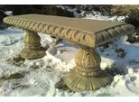 Casa Padrino Panca Da Giardino Liberty Beige 140 X 38 X H. 48 Cm - Panca Da Giardino E Patio Con Belle Decorazioni - Mobili Da Giardino E Patio Liberty
