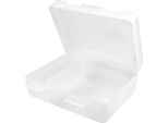 Scatola Per Il Pranzo Per Bambini "Dinnerbox Plus"" - BPA-FREE & Germany - Scatola Per Il Pranzo Con Divisorio E Chiusura A Scatto, Robusta Scatola Per Il Pranzo Dei Bambini - Trasparente-Latteo"