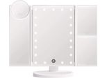 Uniq Hollywood Specchio Per Il Trucco Specchio Pieghevole Con Luce Led, Bianco