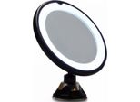 Specchio A Ventosa Uniq Con Luce Led E Ingrandimento 10X - Nero