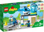 Lego 10959 Stazione Di Polizia Duplo Con Elicottero, Auto Della Polizia E Mattoncini, Giocattolo Di Polizia Per Bambini Dai 2 Anni In Su, Giocattolo Educativo Per Ragazze E Ragazzi