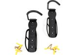 Wiltec Portabiciclette A Parete Per 2 Biciclette Da 30 Kg Ciascuna 12X10X26,5 Cm, Ganci A Parete Salvaspazio, Portabiciclette Anche Per E-Bike E Altre Biciclette