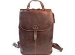Harold's Pelle Zaino Per Il Tempo Libero Zaino Aberdeen Backpack Women Brown Marrone Scuro