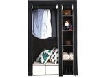 Armadio Portatile Fch 107X45X170Cm Con Tessuto Non Tessuto E Asta Appendiabiti Rapido E Facile Da Montare