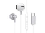 Joyroom Auricolari In-Ear Usb Type-C Con Telecomando Cuffie Con Connessione USB-C Argento