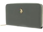 U.S. Polo Assn. Portafoglio New Jones Zip Around Wallet Green Turchese
