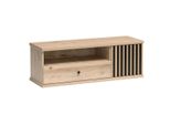 Tavolino Per Tv Oruro 2 - Rovere Artisan / Nero