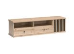 Tavolino Per Tv Oruro 1 - Rovere Artisan / Nero