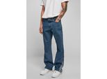 Jeans Urban Classics Organic Triangle Denim Da Uomo Con Lavaggio Indaco Medio - 32