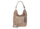 Fritzi Aus PreußEn Borsa A Tracolla Vintage Fritzi51 Hobo Bag Old Wood Beige