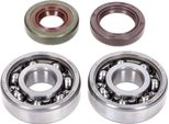 Set Cuscinetti Albero Motore Naraku Skf, Fkm Premium C4 Gabbia In Metallo Per Minarelli Am