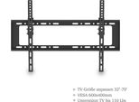 Fch Supporto A Parete Per Tv Da 32-86 Pollici Supporto A Parete Lcd Led Vesa 600X400 Inclinabile Piatto Portata 50 Kg