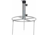 Siena Garden Picchetto Per Prato Zincato Ø 40 Cm Con Adattatori In Plastica