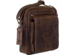 Greenland Nature Pelle Borsa A Tracolla Montenegro Crossbody Bag Brown Marrone