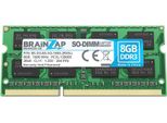 Brainzap 8GB DDR3 Ram SO-DIMM PC3L-12800S 2Rx8 1600 Mhz 1.35V CL11 Memoria Per Computer Portatili Notebook