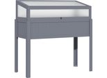 Outsunny Letto Rialzato In Legno Con Telaio Freddo 2 In 1 Serra Per Pomodori Letto Per Ortaggi Letto Per Erbe Aromatiche Fioriera Per Giardino Balcone E Terrazza Policarbonato Grigio 120 X 54 X 112/122 Cm