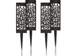 Lampada A Led Solare A Innesto Per Esterni (Confezione Da 4), Resistente Alle Intemperie IP44, Luce Da Giardino Da 28,5 Cm Con Picchetto A Terra, Illuminazione Per Patio