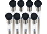 Lampada Solare A Led Xxl Per Esterni (Confezione Da 8), Resistente Alle Intemperie IP44, Luce Da Giardino Da 71 Cm Con Picchetto A Terra, Illuminazione Per Patio