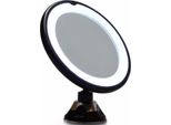 Uniq Specchio Rotondo Con Luce Led E Ventosa X10 - Nero