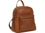 Mustang Pelle Zaino Per Il Tempo Libero Zaino Memphis Backpack Cognac Marrone Chiaro