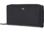 Golden Head Pelle Portafoglio Polo Rfid Protect Zipped Ladies Purse Wallet Black Nero