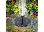 Einfeben Solarpump Pompe Solari Da 1,5W Fontana Solare Da Esterno, Fontana Solare Per Uccelli Con 6 Stili D'acqua, Galleggiante Autoportante Per Vasca Per Uccelli, Giardino, Terrazzo