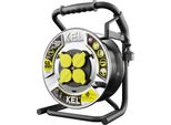 Avvolgicavo Plastrol Heavy Line; Schuko; 4X2P+Z; IP44; 16A; H05RR-F; 3X1,5; 50M; Salato (W-99465)