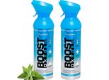 Boost Oxygen Ossigeno Puro In Bombola - 10 Litri Di Ossigeno Puro Al 95% Alla Menta Piperita In 2 Bombole Trasportabili Da 5 Litri