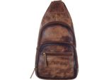 Greenland Nature Pelle Borsa A Tracolla Mascu & Line Bodybag Brown Marrone
