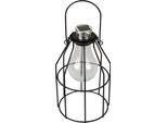 Lanterna Solare A Led Dall'aspetto Vintage ( Ø 11Cm ) Per Giardino, Balcone, Terrazza, Lampada Solare A Luce Solare Per Lampada Solare A Sospensione