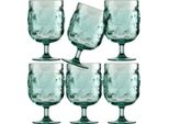 Set Di 6 Bicchieri Da Vino, Infrangibili - Harmony Moon Acqua -