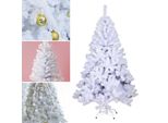 Jopassy Albero Di Natale Decorazione Di Natale In Plastica Con Supporto 210Cm Bianco