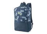 Puma Zaino Per Il Tempo Libero Zaino Con Scomparto Per Laptop Beta Backpack 20L Dark Night-Logo Hexagon Aop Blu Scuro