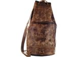 Greenland Nature Pelle Borsa Da Viaggio Mascu & Line Sea Bag Brown Marrone