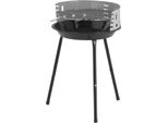 Griglia A Pavimento Ø 36 Cm Con Coppa Per Il Fuoco E Protezione Per L'argano Griglia Smaltata Griglia Cromata Bbq Griglia A Legna Griglia A Colonna Grigio
