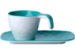 Tazza Da Caffè Espresso Con Piattino - Harmony Acqua - Edizione Estiva Singola
