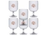 Set Di 6 Bicchieri Da Vino Infrangibili E Impilabili - Corallo