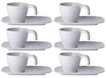 Tazza Da Caffè Espresso Con Piattino - Harmony Bone - Edizione Estiva Set Da 6