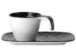 Tazza Da Caffè Espresso Con Piattino - Nero - Edizione Estiva Singola